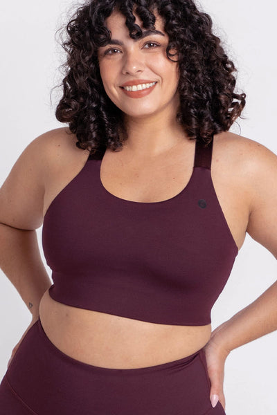 Wine Burgundy Sports Bra