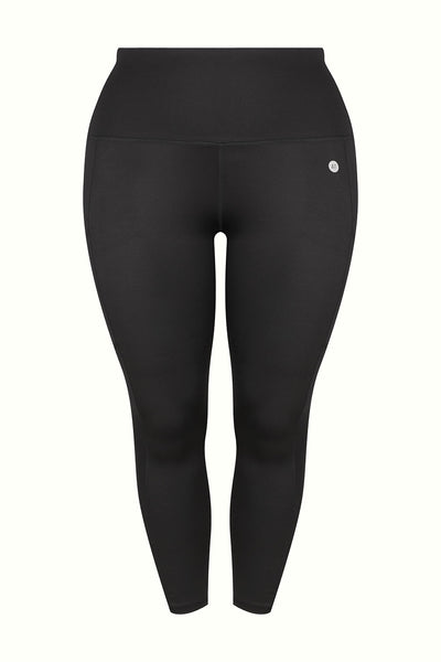 Smart Pocket 3/4 Length Gym Tights in Black, Active Truth
