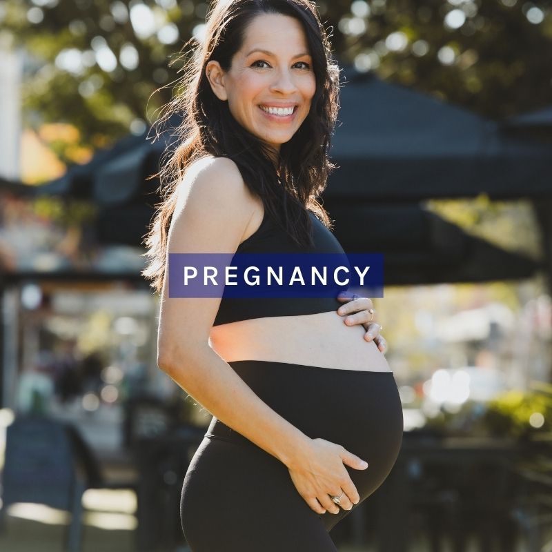 Active Truth Mama 7/8 Length Pregnancy Tight - Black - AirRobe