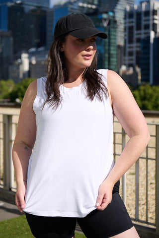 Classic Bamboo Tank - White