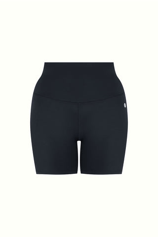 Essential High Waisted Bike Short - Black