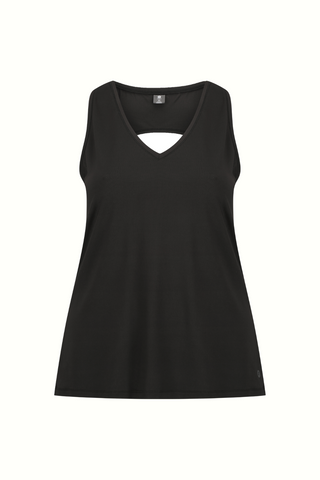 Pace Performance V-Neck Tank - Black