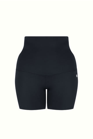 Postpartum Recovery Anti Chafe 5" Bike Short With Pockets - Black