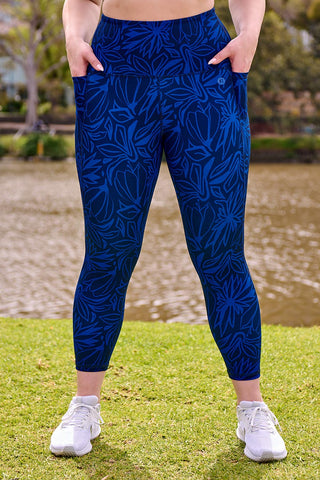 Training Pocket 7/8 Length Tight - Illustrated Floral