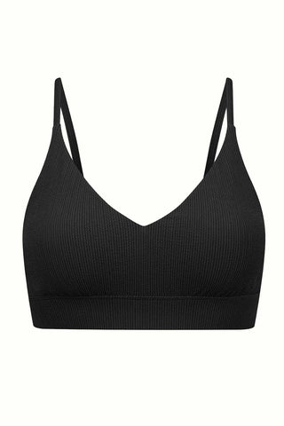 Byron Adjustable Bikini Top - Black Texture