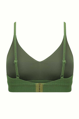 Byron Adjustable Bikini Top - Khaki Texture