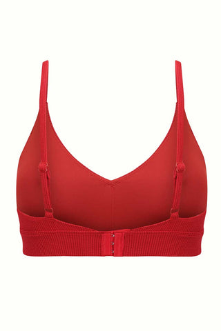 Byron Adjustable Bikini Top - Red Texture