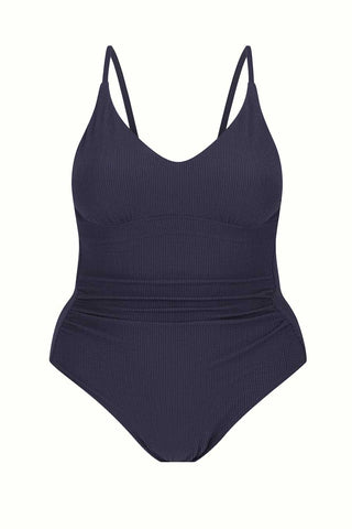 Coolum Core Support One Piece Swim - Navy Texture