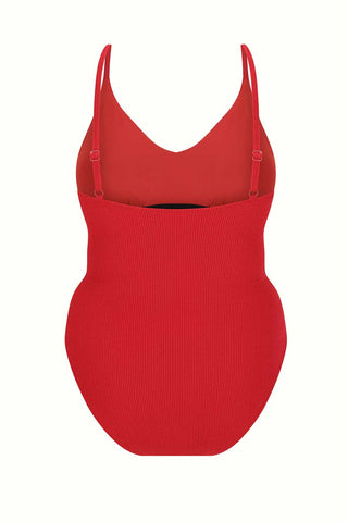 Coolum Core Support One Piece Swim - Red Texture