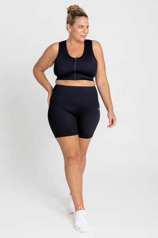 Essential High Waisted 5" Bike Short - Black