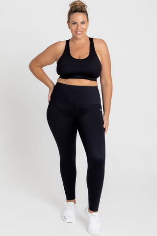 Essential High Waisted Full Length Legging - Black