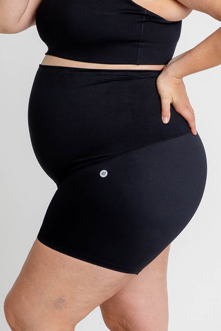 Mama Maternity Anti Chafe 5" Bike Shorts - Black