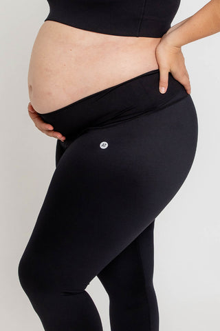 Mama Maternity Leggings Full-Length - Black