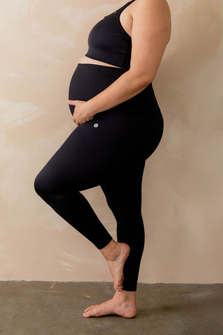 Mama Maternity Leggings Full-Length - Black