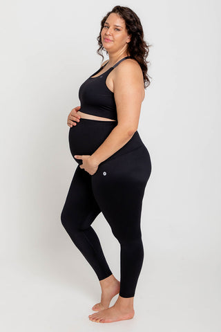 Mama Maternity Leggings Full-Length - Black