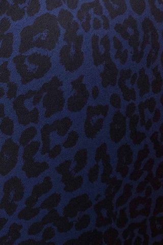 Navy Leopard Print