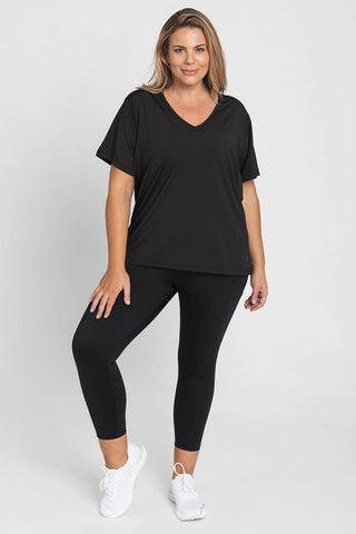 Pace Performance V-Neck T-Shirt - Black