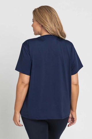 Pace Performance V-Neck T-Shirt - Navy