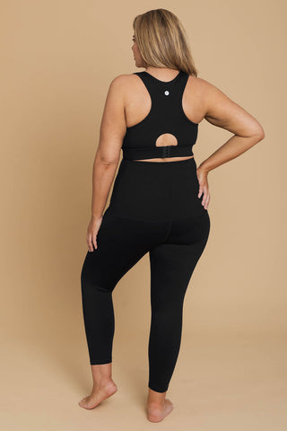 Postpartum Recovery Leggings 7/8 Length - Black