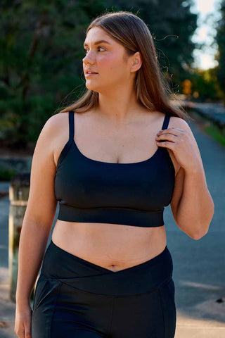 Restore Adjustable Crop Bra - Black