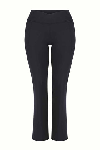 Restore Cross Front Bootcut Legging - Black