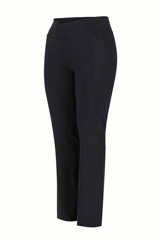 Restore Cross Front Bootcut Legging - Black