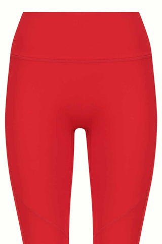 Restore No-Front Seam 7/8 Length Legging - Red