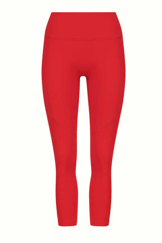 Restore No-Front Seam 7/8 Length Legging - Red