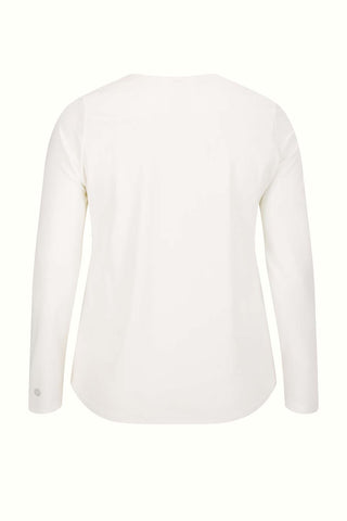 Ruched Long Sleeve Top - White