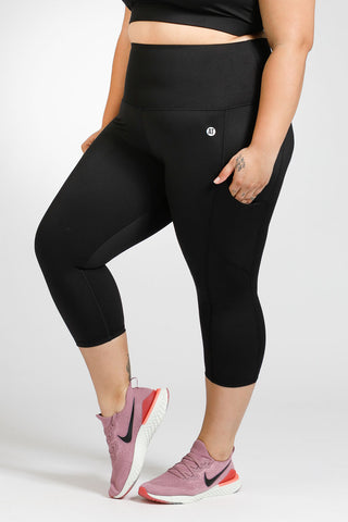 Smart Pocket Move 3/4 Length Legging - Black