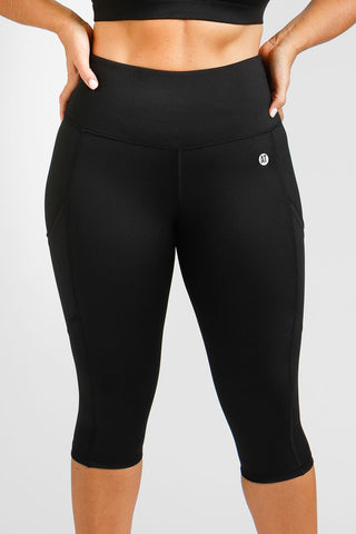 Smart Pocket Move 3/4 Length Legging - Black