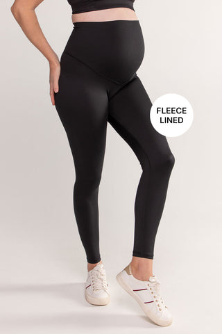 Thermal Mama Maternity Full Length Leggings - Black