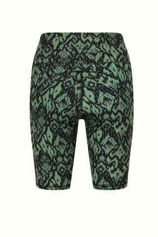 Training Pocket Bike Short - Green Ikat