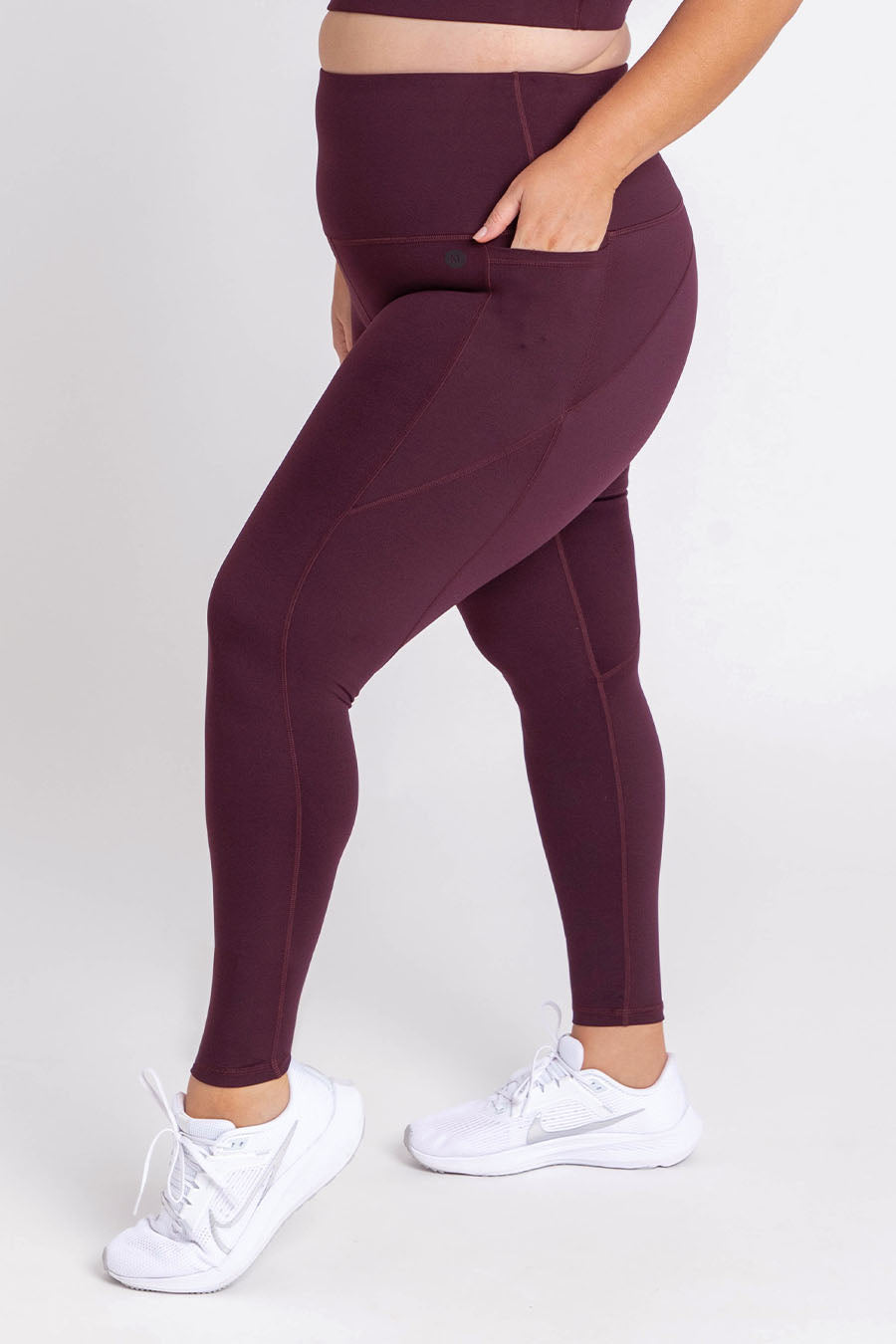 Training Pocket Full Length Tight - Wine from Active Truth™
