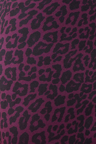 Wine Leopard Print