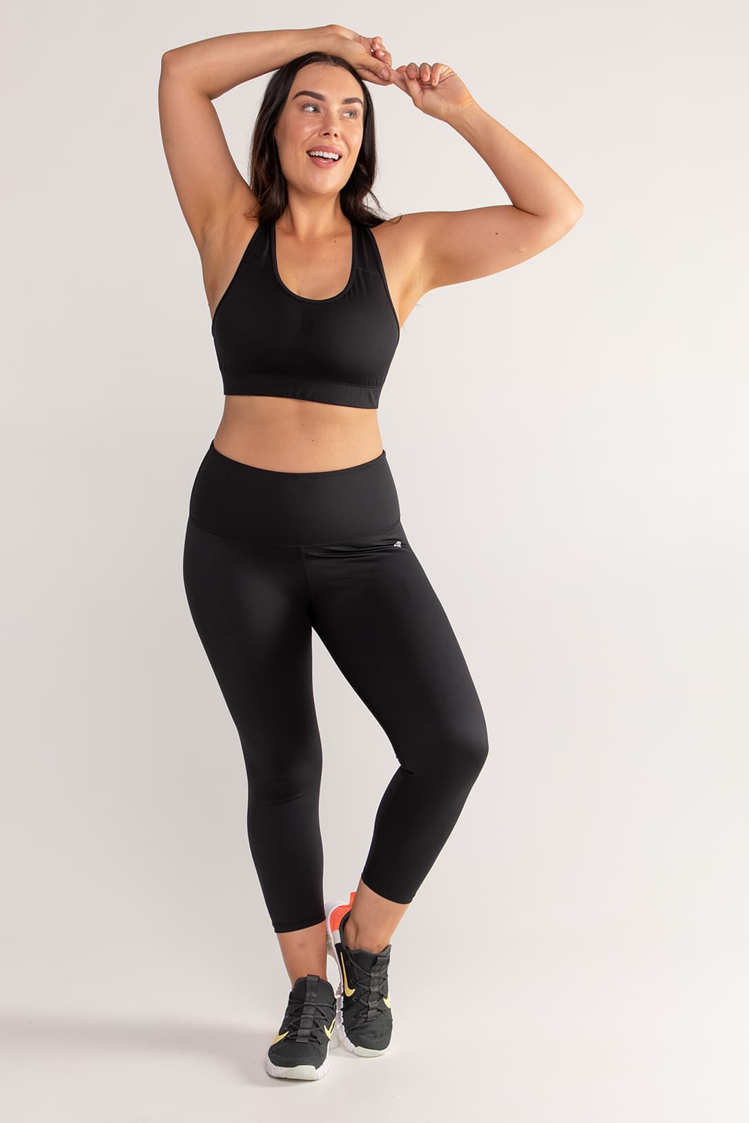 Women's Nike Dri-FIT Go High Rise 7/8 Tight - Black/Black – Gazelle Sports