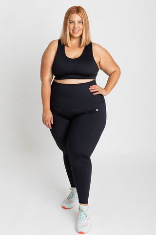 Essential High Waisted Full Length Legging - Black