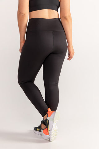 Essential High Waisted Full Length Legging - Black