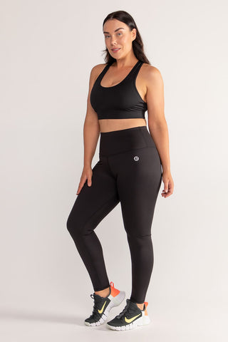 Essential High Waisted Full Length Legging - Black