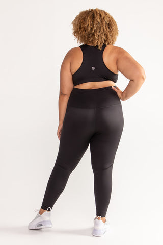 Essential High Waisted Full Length Legging - Black