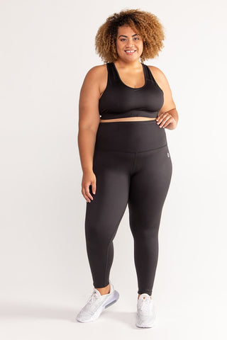 Essential High Waisted Full Length Legging - Black