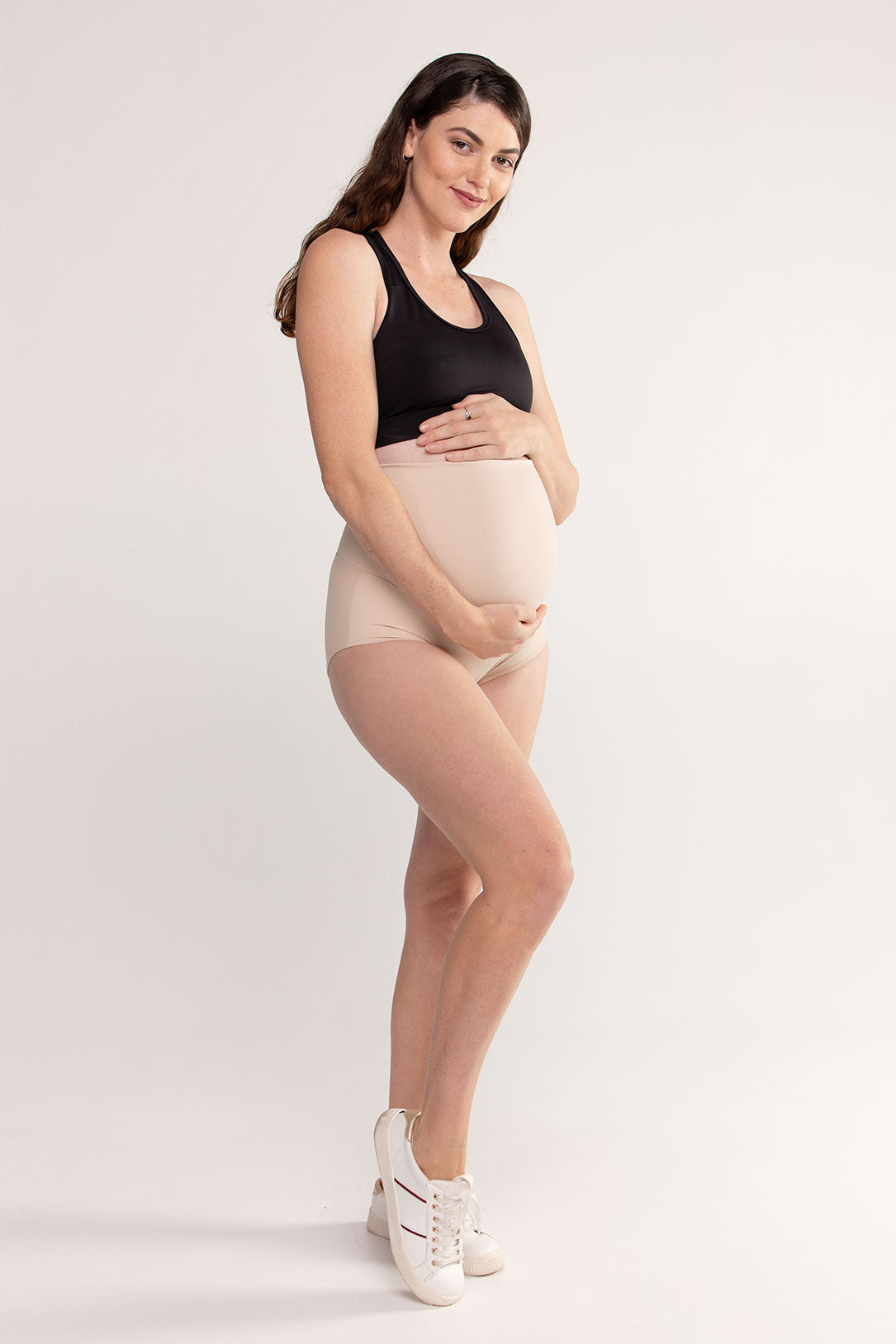 Pregnancy Support Brief in Beige, Maternity, Active Truth