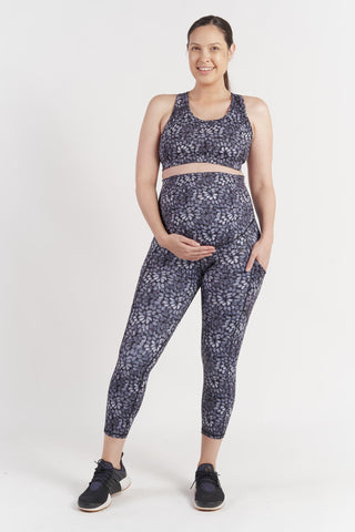 Mama Maternity Leggings With Pockets 7/8 Length - Brolga