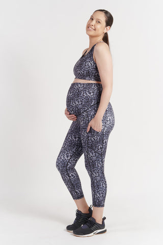 Mama Maternity Leggings With Pockets 7/8 Length - Brolga