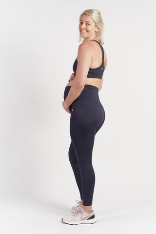 Mama Maternity Leggings Full-Length - Navy