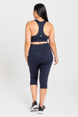 Smart Pocket 3/4 Length Tight - Navy