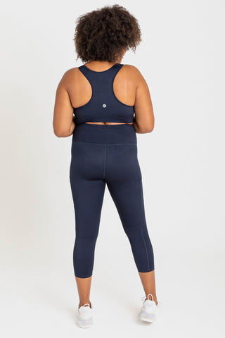 Smart Pocket 7/8 Length Tight - Navy