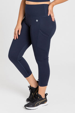 Smart Pocket 7/8 Length Tight - Navy