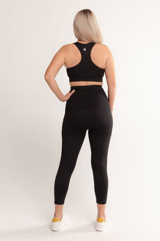 Postpartum Recovery Leggings 7/8 Length - Black