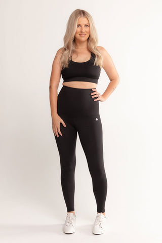 Postpartum Recovery Leggings Full-Length - Black